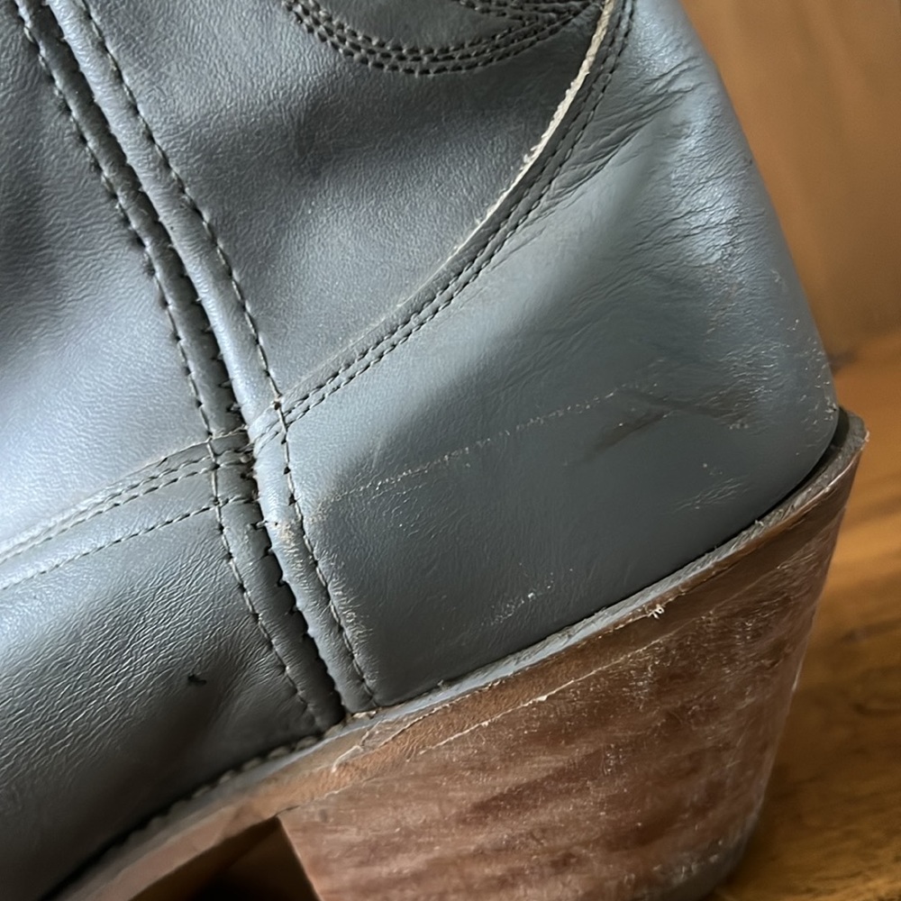 Acme Blue Cowboy Boots Western Leather Size 9D - Picture 8 of 11